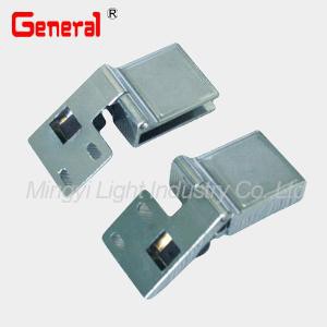 30013 Furniture Lock Glass Door Hinges Available Both Left or Right Handed Door, Zinc Alloy Body with Bright Chrome Plate