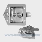 Key-locking recessed T-handle lock